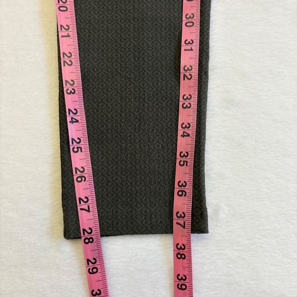 Mario Serrani Textured Slim Pull-On Pants, Green/Diamond Pattern, Small, NWT - Picture 11 of 13